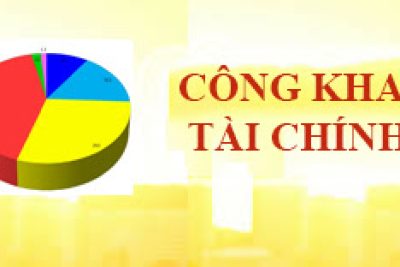 Công khai quyết toán thu, chi các khoản thu dịch vụ, thỏa thuận