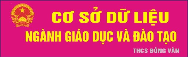 Cơ sở dữ liệu ngành giáo dục và đào tạo