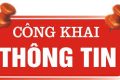 Công khai mức thu các khoản dịch vụ phục vụ, hỗ trợ hoạt động GD